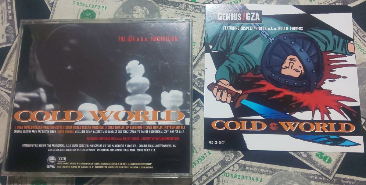CDS GENIUS GZA Cold World 4曲入 Wu Tang Clan Inspektah Deck 拍卖