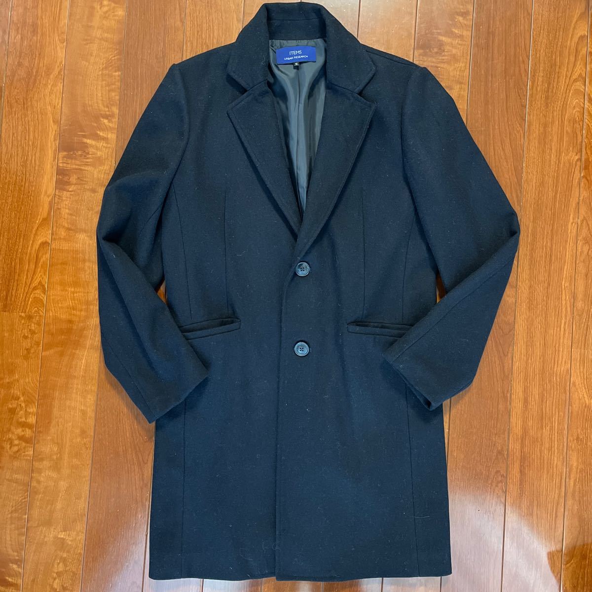 URBAN RESEARCH・アーバンリサーチ・チェスターコート・コート・38・M・ネイビー ・美品拍卖