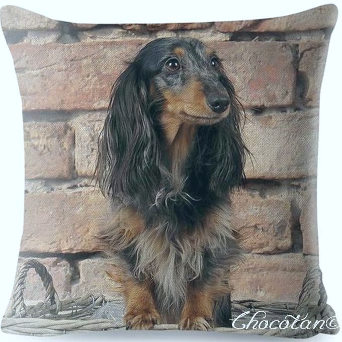 【送料無料】ダックスフンド a83 クッションカバー【新品】拍卖