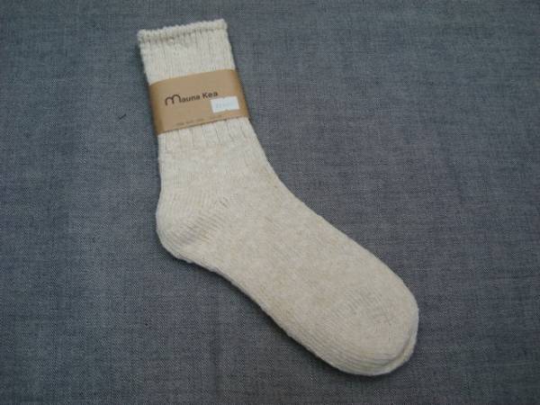 新品Mauna Kea(マウナケア)ソックス スラブネップツイスター杢 LADIES Natural拍卖