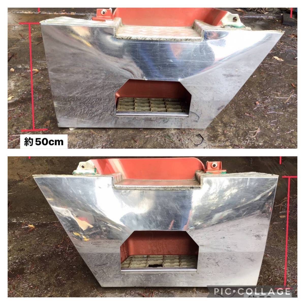 SF4FKC 日野 プロフィア デコトラ ステップ 左右セット 要修復 W 231213 即日発送可 100-60-70拍卖