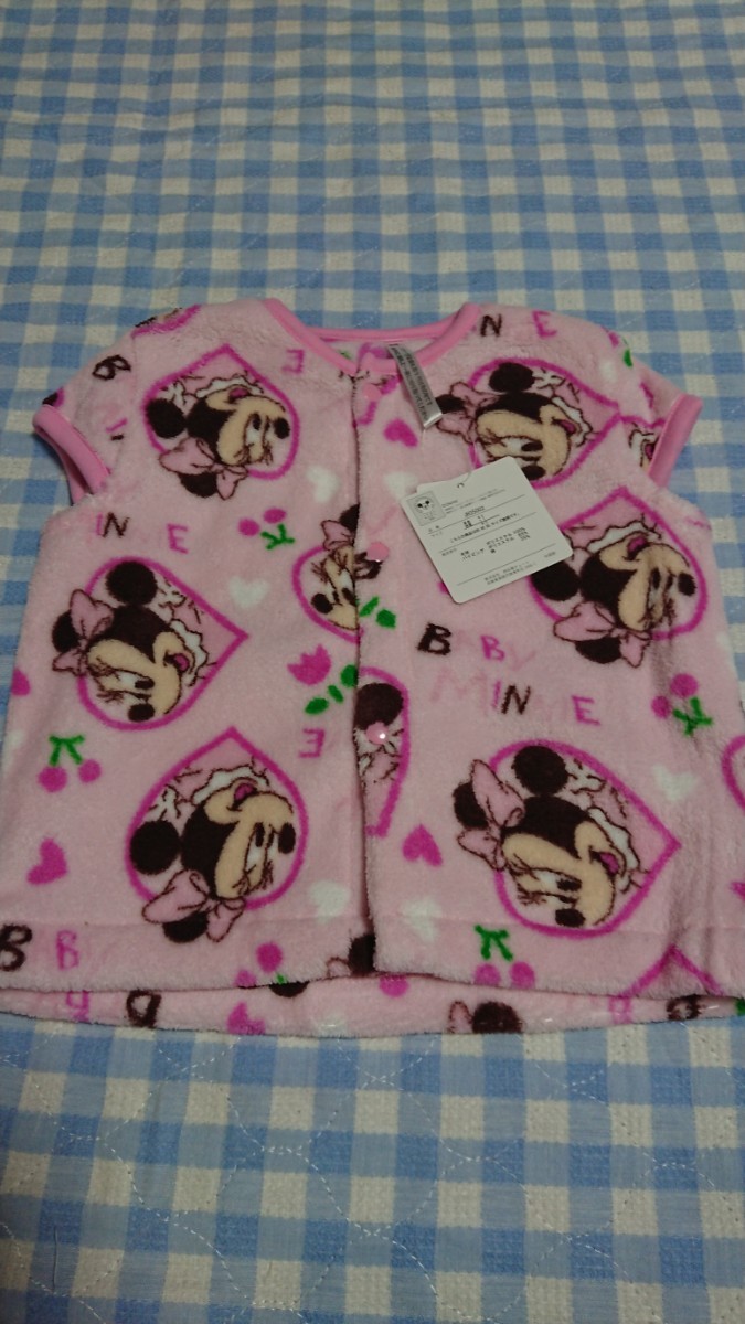 @♪0930☆未使用・保管品☆DISNEY☆マイクロフリースベスト ミニー95①拍卖