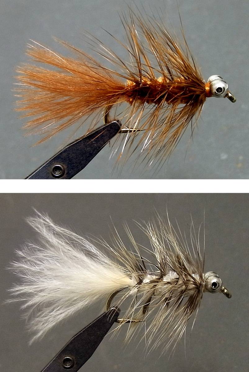 湖・管理釣り場に! #8 チェーンボールアイ ウーリーバガー 2パターン 各5本拍卖