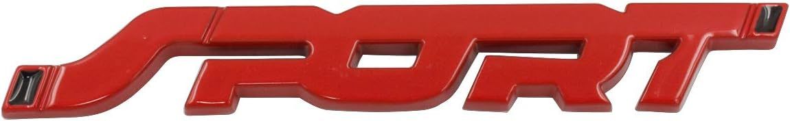 SPORT ロゴ エンブレム メタル レッド ステッカー 外装 内装 カスタムパーツ ターボ 車 汎用品拍卖