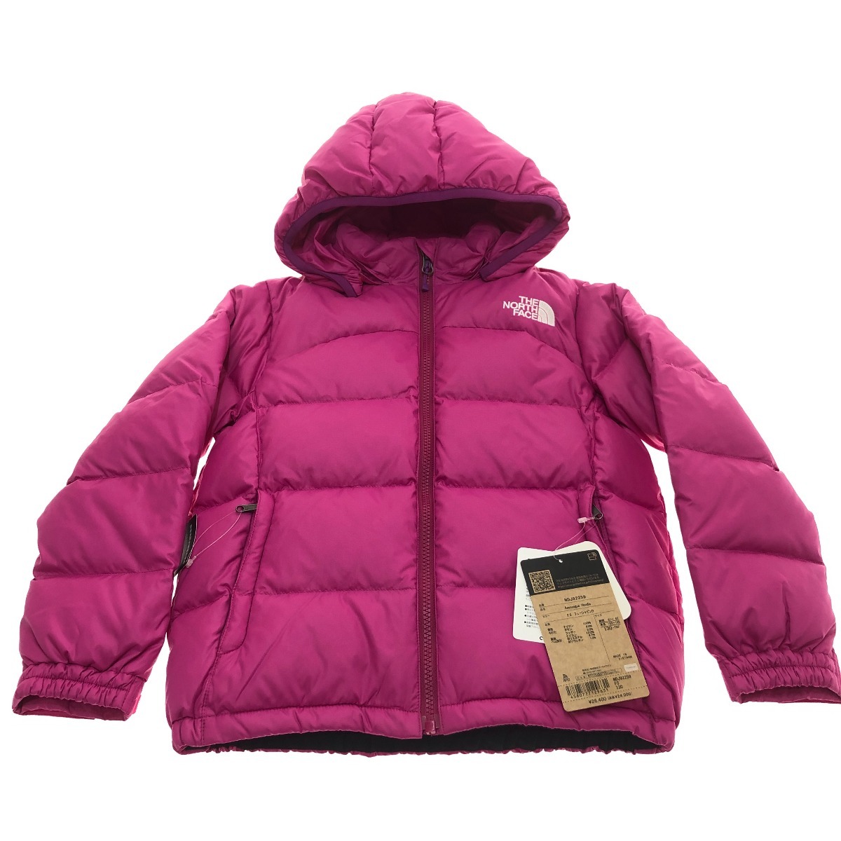 □□ THE NORTH FACE ザノースフェイス アコンカグアジャケット NDJ92259 フューシャピンク 130 目立った傷や汚れなし拍卖