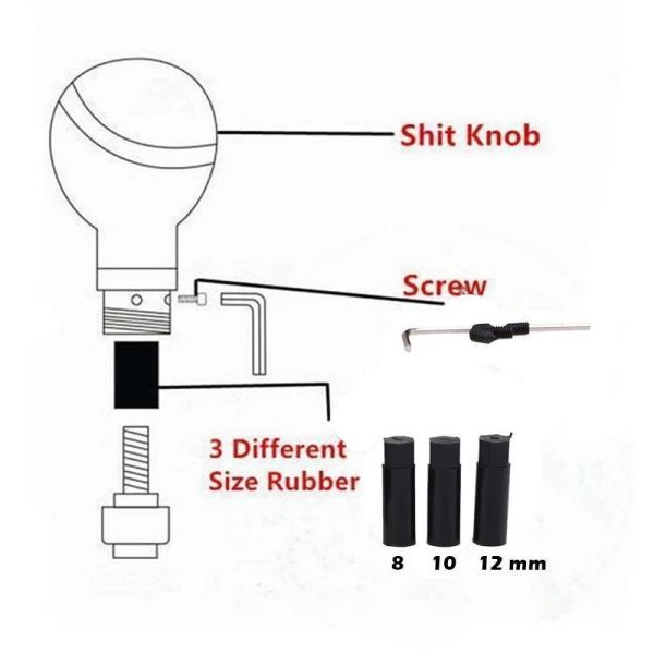 CD004:自動レバー ハンドルノブ 頭蓋骨 カスタマイズされた変更 スポーツレバー ユニバーサル ハンドレバ拍卖