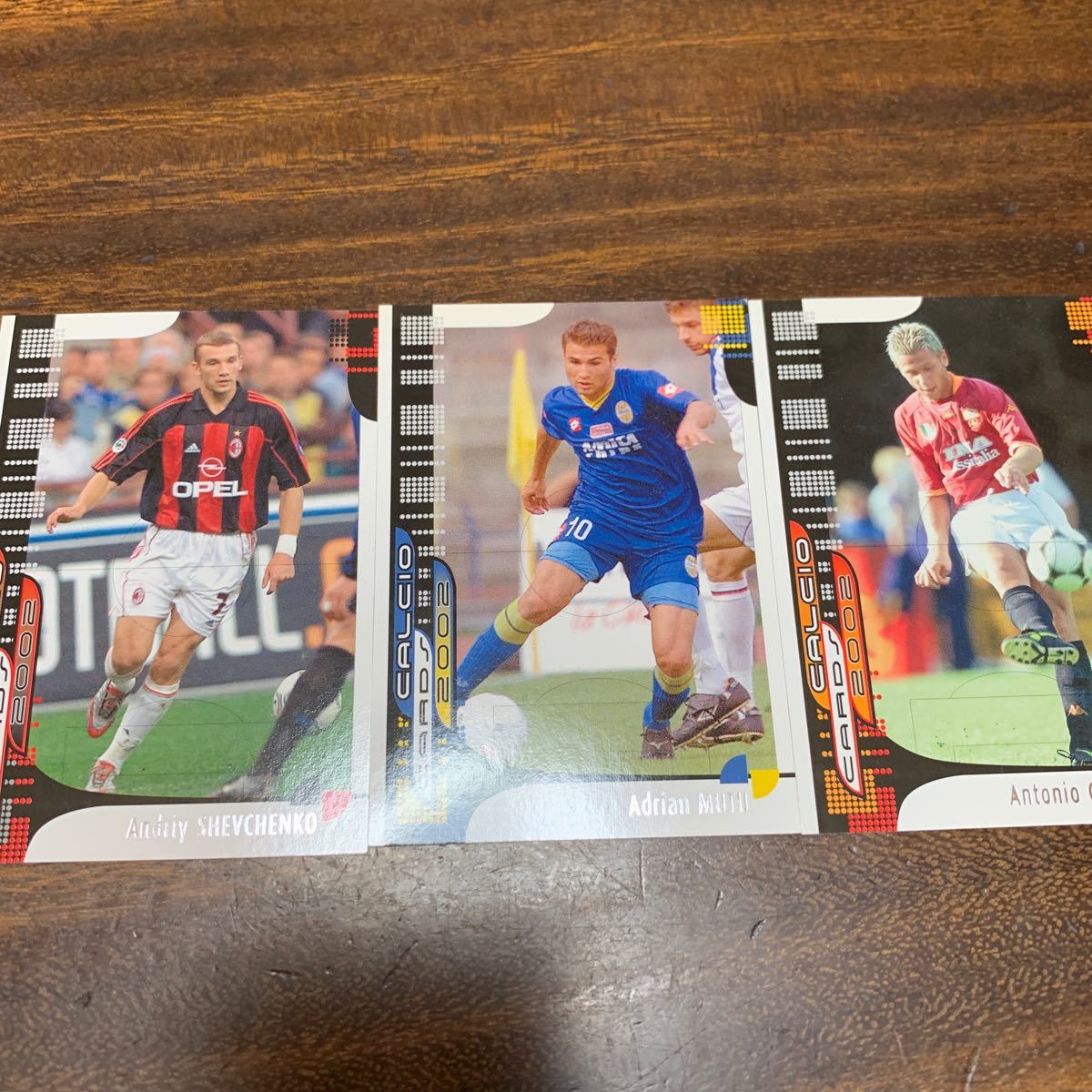 PANINI Calcio 2002 シェフチェンコ ムトゥ カッサーノ 3枚セット拍卖