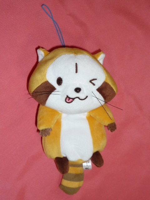 激レア!カワイイ♪ あらいぐまラスカル ゴムひも付 ぬいぐるみ (非売品)①拍卖