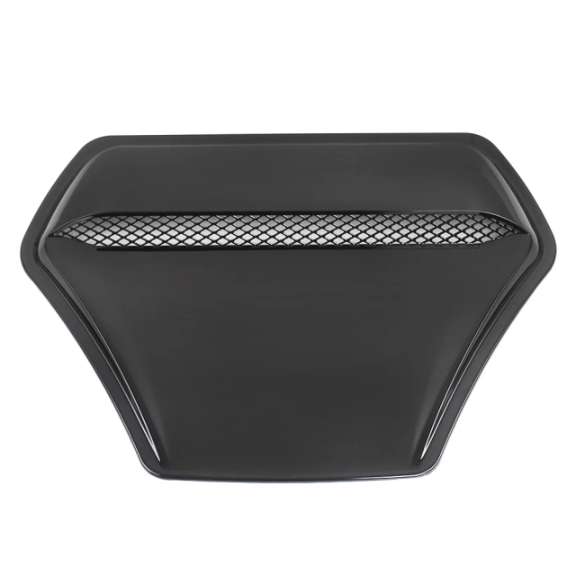 ボンネットダミーダクト光沢ありブラック 汎用タイプ 貼るだけで愛車が大変身 エアーダクトボンネットダクト 両面テープ簡単カスタム塗装OK拍卖