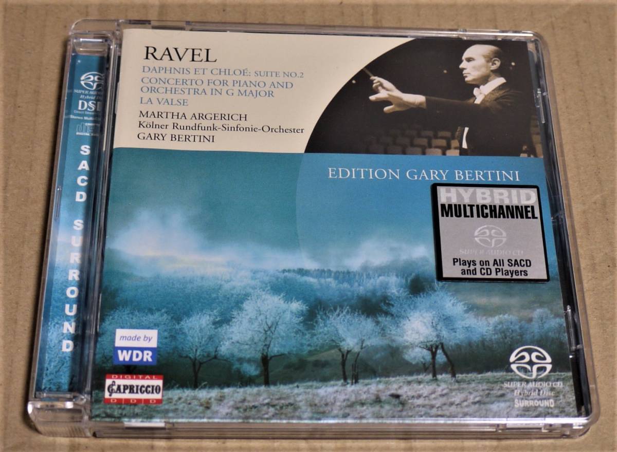 SACD「マルタ・アルゲリッチ、ベルティーニ、ケルン放送交響楽団 ラヴェル:ピアノ協奏曲、ダフニスとクロエ、ラ・ヴァルス」拍卖