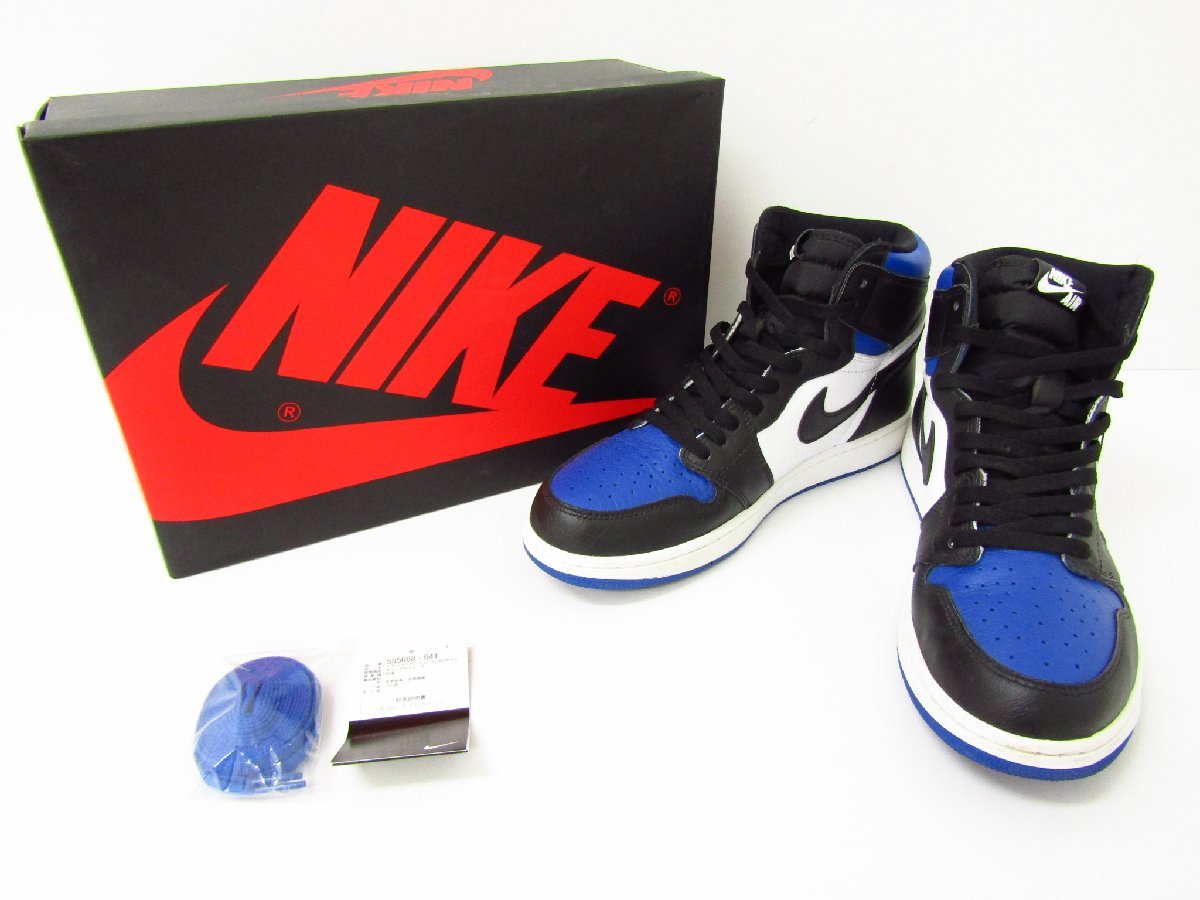 NIKE ナイキ AIR JORDAN 1 RETRO HIGH OG ROYAL TOE / 555088-041 SIZE:30.0cm スニーカー 靴 ≡SH6957拍卖
