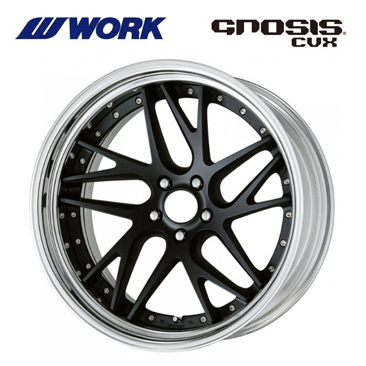 送料無料 ワーク GNOSIS CVX STEP RIM ディープコンケイブ STANDARD Hdisk 8.5J-21 +7~-32 5H-100 【1本単品 新品】拍卖