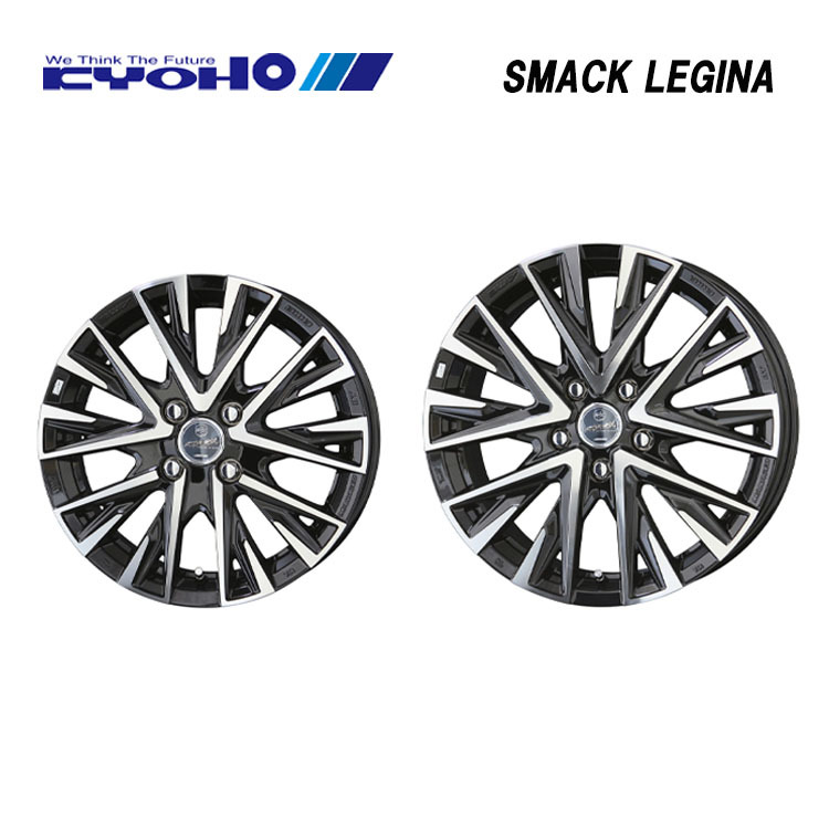 送料無料 共豊 SMACK LEGINA 6J-16 +40 4H-100 (16インチ) 4H100 6J+40【4本セット 新品】拍卖