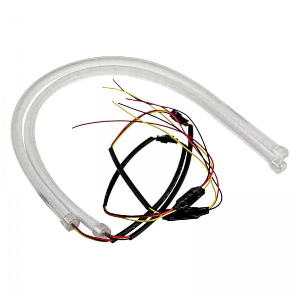 青/黄 LEDテープ ledテープライト シーケンシャルウインカー 流れるウインカー 流れるledテープ デイライト 60cm 12V 2本セット拍卖