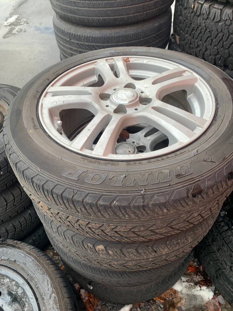 Y1009 175/65R15 DUNLOP ダンロップ 2012年 PCD100 4H 6J +45 4本セット拍卖