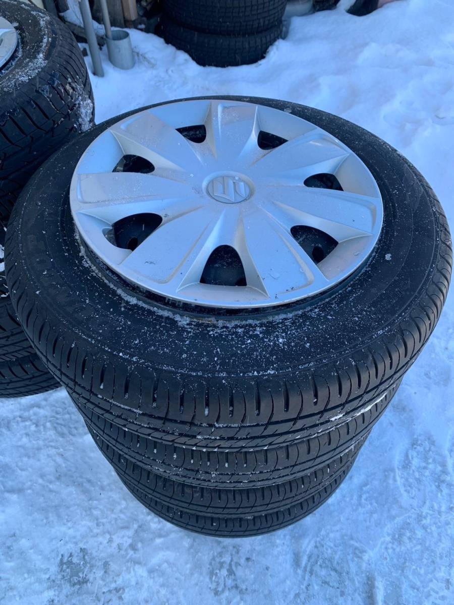 Y1027 165/70R14 DUNLOP ダンロップ 2022年 PCD100 4H 4.5J 4本セット拍卖