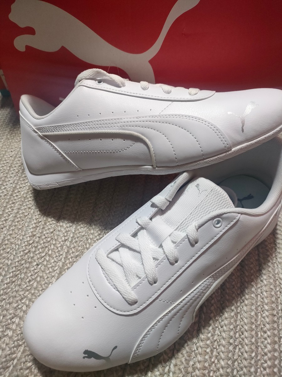 新品 定価12100 PUMA ネオキャット スニーカー 28cm ホワイト 白 プーマ メンズ 正規品拍卖