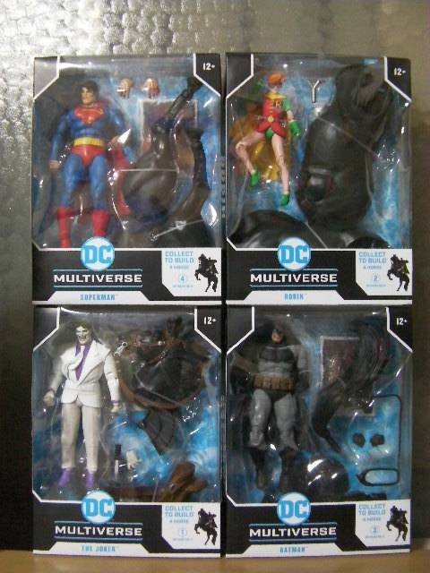 正規品 新品未開封 マクファーレントイズ DCマルチバース バットマン ダークナイト リターンズ セット ビルドフィギュア 馬 完成拍卖