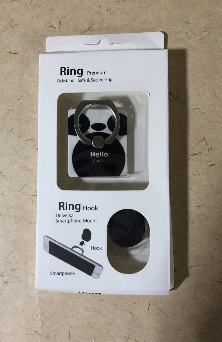 【同梱不可!】スマホ リング/スタンド パンダ★落下防止★スマートフォン アクセサリー拍卖