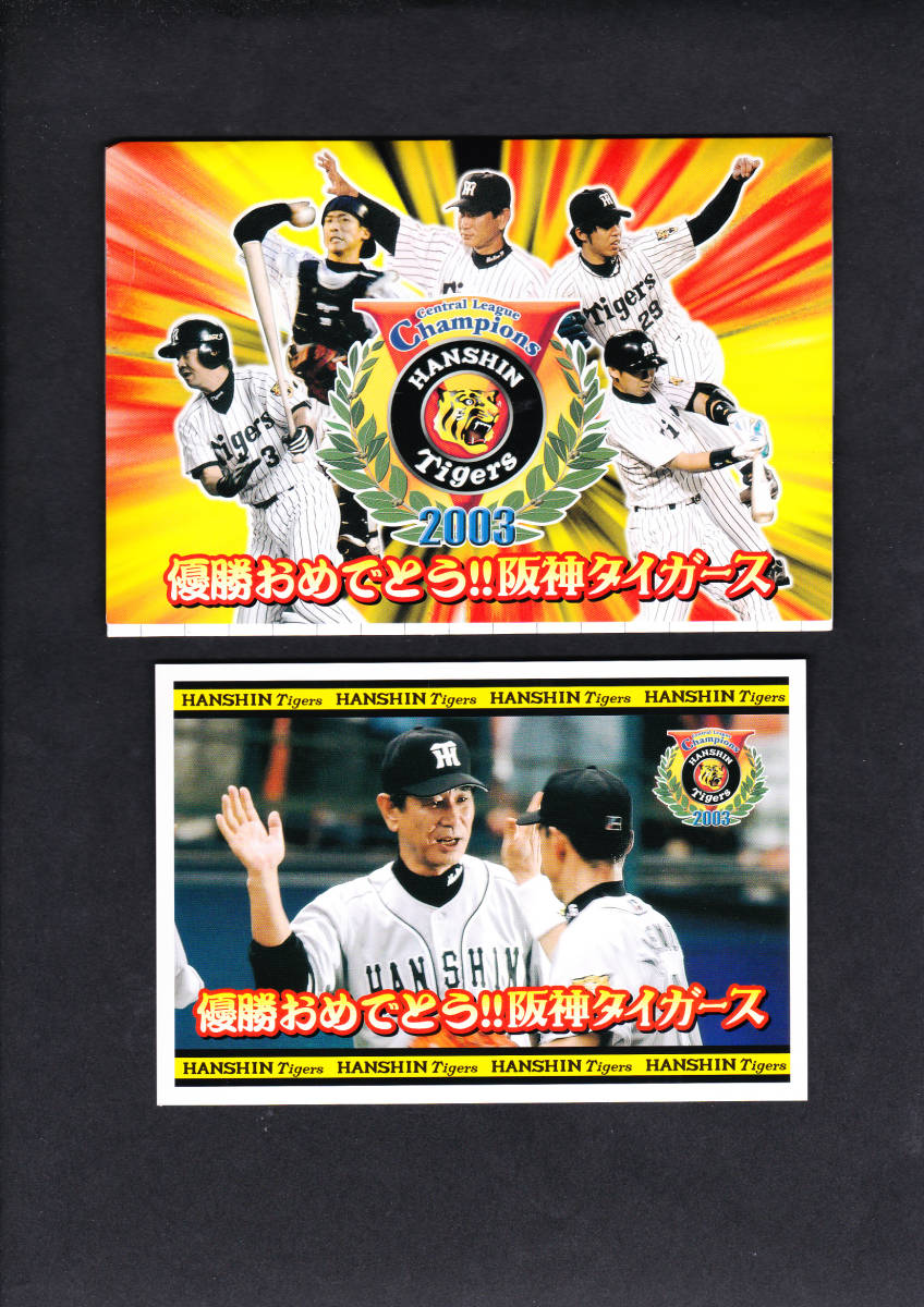 記念絵葉書 2003年 阪神タイガース優勝記念 未使用10通 郵便局拍卖