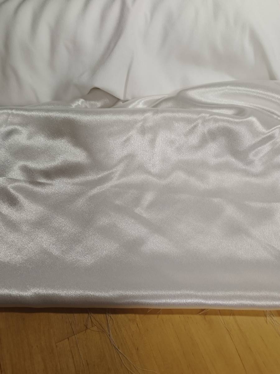 サテン? 光沢 白 ホワイト 幅110㎝拍卖