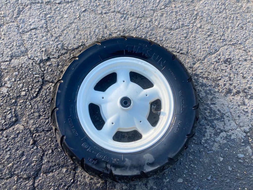 【50766】 ホンダ ジャイロX TD02 (100番台〜) フロントホイール タイヤはオマケ拍卖