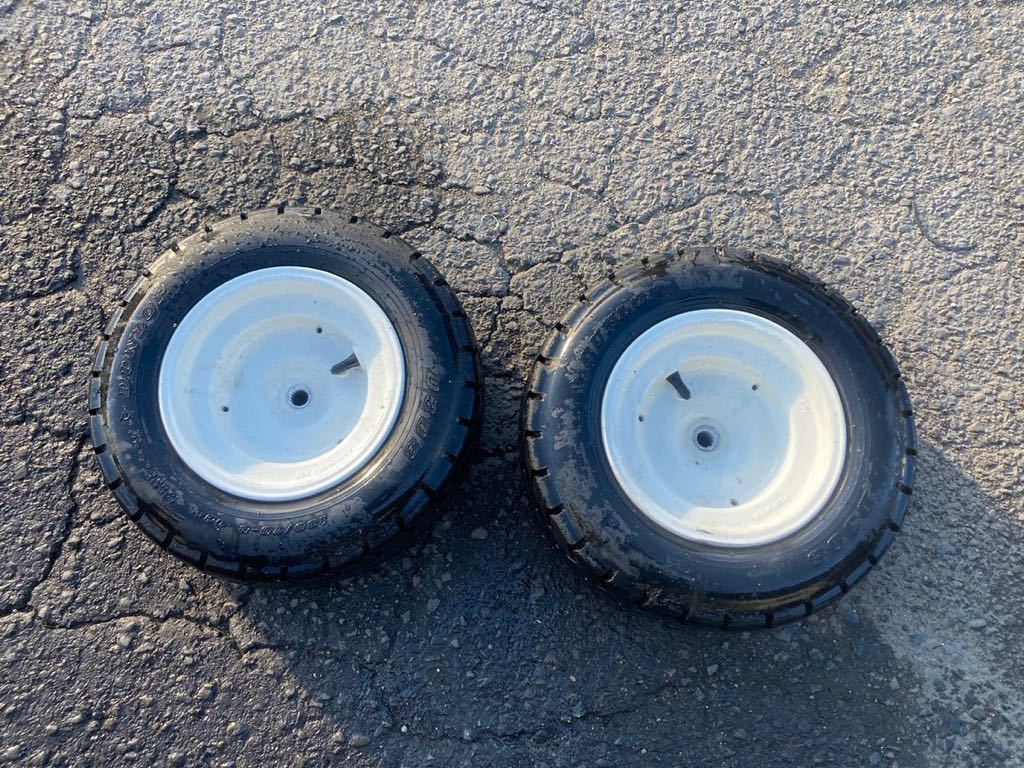 【50767】 ホンダ ジャイロX TD02 (100番台〜) リアホイール 前後 セット フロント リア拍卖