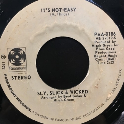【HMV渋谷】SLY SLICK AND WICKED/IT'S NOT EASY(PAA0186)拍卖