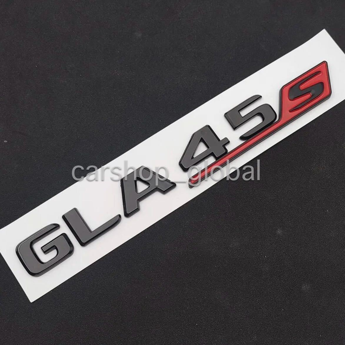 メルセデス ベンツ GLAクラス GLA45S リア トランクエンブレム グロスブラック×レッド ステッカー H247 180/200d/35AMG/45AMG等拍卖