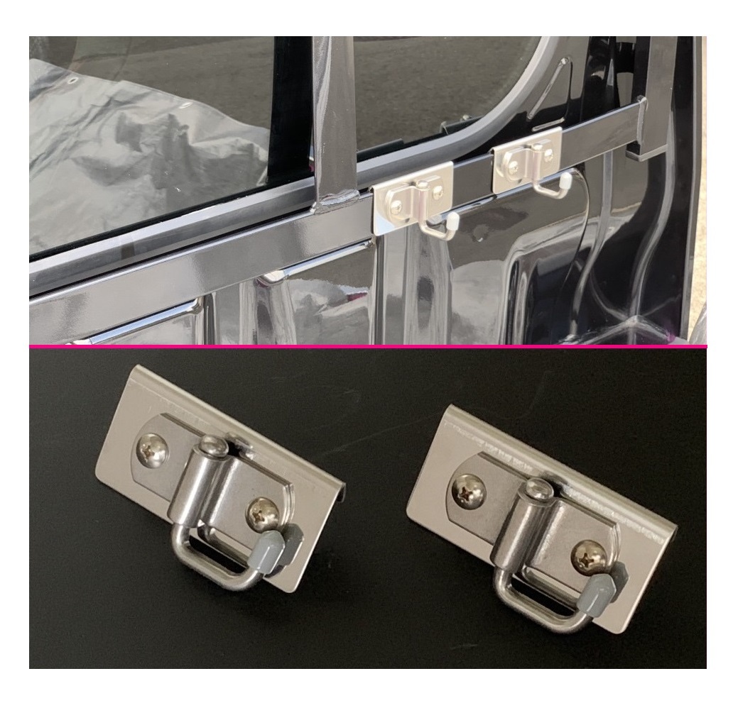 ★軽トラ ハイゼットジャンボ S211P 荷台鳥居用 多目的フック(ステンレス) 2個SET 便利アイテム 拍卖
