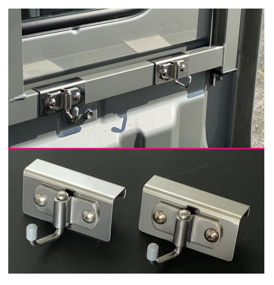 ★軽トラ キャリィトラック DA16T 荷台鳥居用 多目的フック(ステンレス) 2個SET 便利アイテム  拍卖
