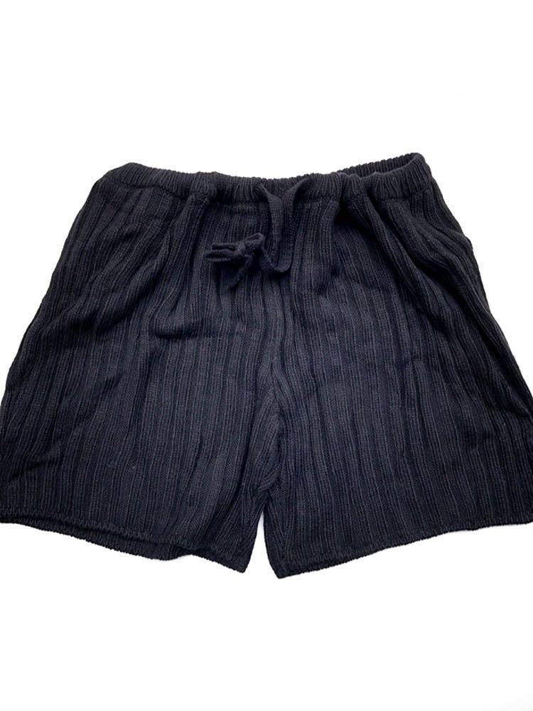 ラスト1 新品 チャコット ザ バレエ the ballet ★あたたかくてオシャレな ニットショートパンツ M レースポケット 黒拍卖