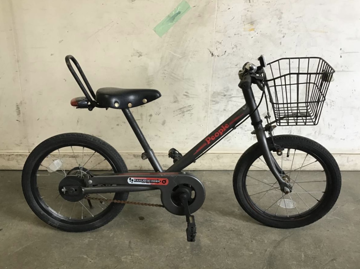 572□岐阜発 △ 子供用自転車 / People / ラクショーライダー / 16インチ / サビ多め / 走行確認 / 傷汚れ有り / 現状品 R5.6/20□拍卖