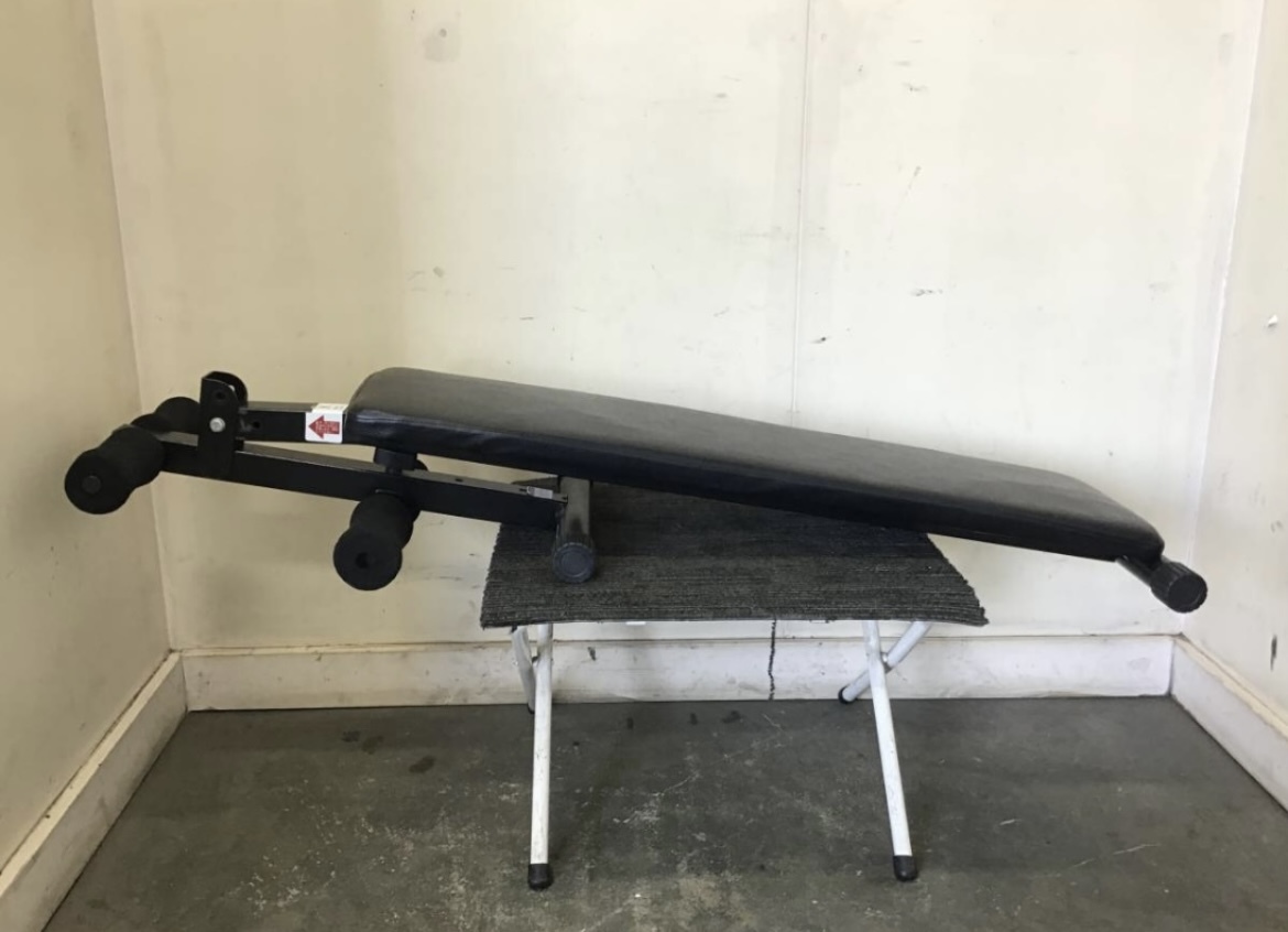 *★岐阜発 △FA160/スポーツジム/腹筋ベンチ/エクササイズ/腹筋マシン/筋トレ/ダイエット/トレーニング/ヘコミ有り/L=900/中古品 5/3★拍卖