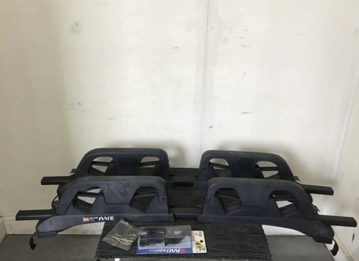 y◆INNO UV448 ルーフ スキー スノーボード 専用 キャリア 鍵無し 現状品 岐阜発 1/10拍卖