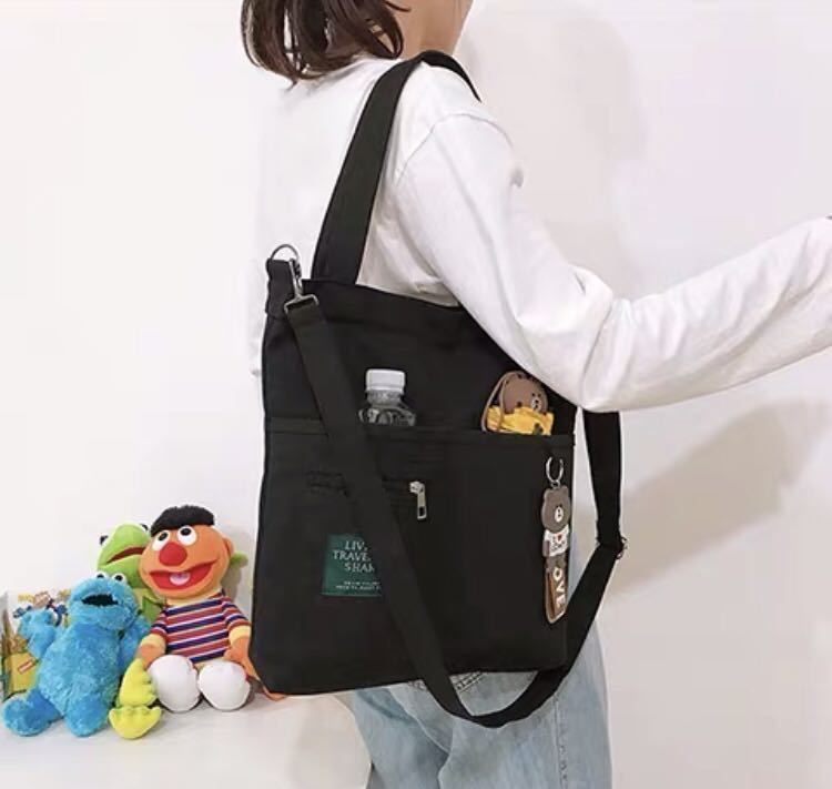 キーホルダー付き キャンバス トートバッグ レディース ショルダーバッグ拍卖