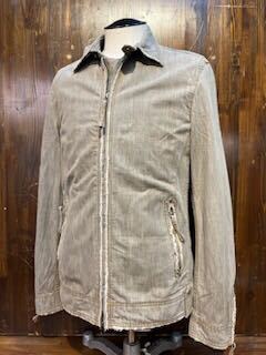 L031 メンズ ブルゾン NICOLE CLUB FOR MEN ニコル クラブ フォーメン ジャケット ジップアップ ベージュ 加工 / L (8)拍卖