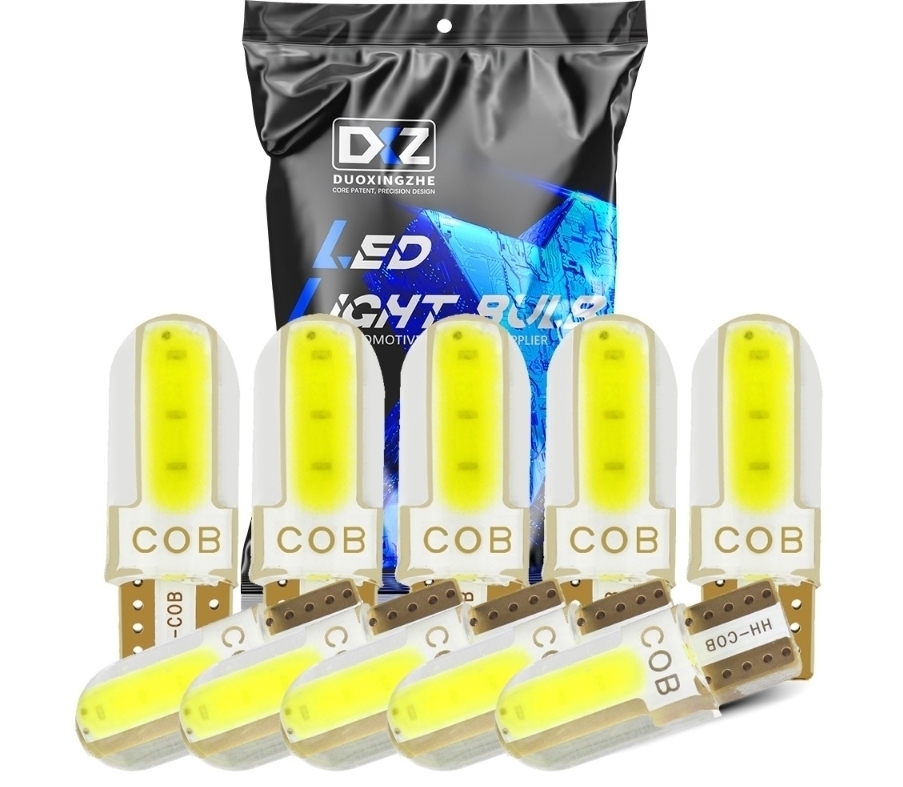 30個セット T10 COB LED ホワイト キャンセラー内蔵 ウェッジ球 スモール ポジション ルームランプ ナンバー灯 6COB /c6拍卖