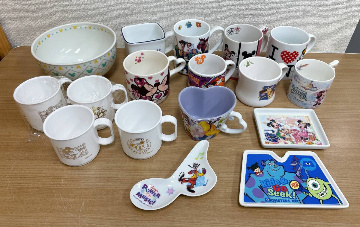 【ディズニーマグカップ・スーベニアプレートなどまとめて★】どんぶり/アメニティ/ミッキー/ミニー/コレクション/S512-186拍卖