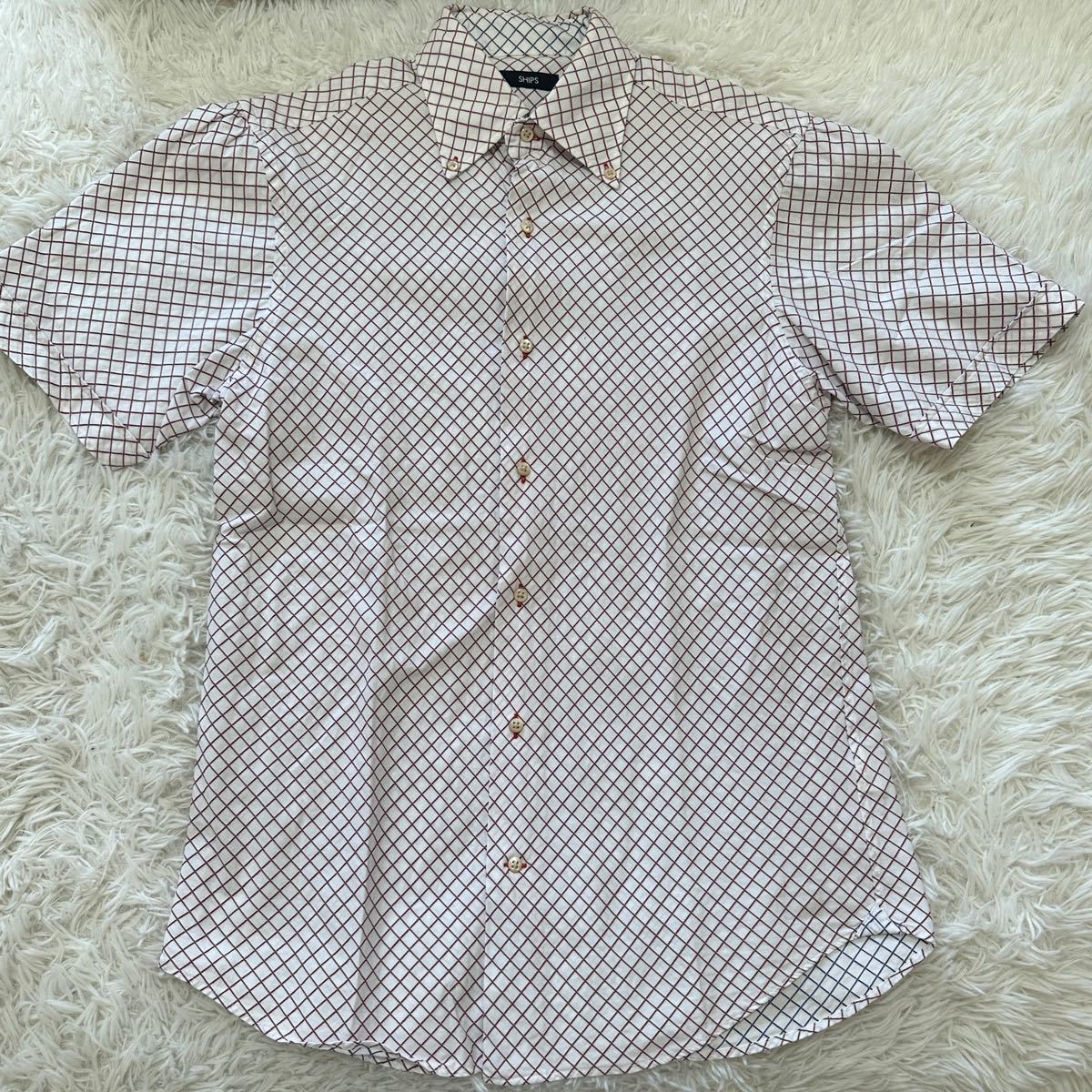 シャツ 半袖 ストライプ SHIPS M拍卖