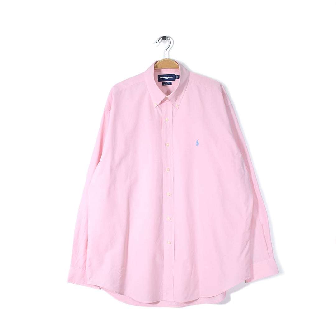 【送料無料】ラルフローレン ゴルフ チルデン ボタンダウンシャツ ワンポイントロゴ ピンク系 RALPH LAUREN TILDEN L 古着 @CA1242拍卖