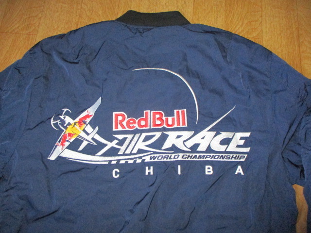 レッドブル 初期アビレックスエアレース 刺繍デカロゴ 収納フード付きオフィシャル フライトジャケット サイズM 未使用 MA-1拍卖