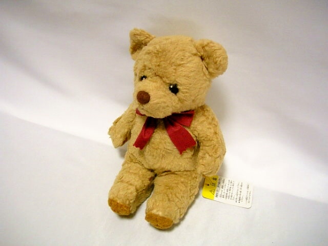 ◆キトポリィ ぬいぐるみ くま テディベア◆First ファースト◆座高約20㎝ リボン◆拍卖