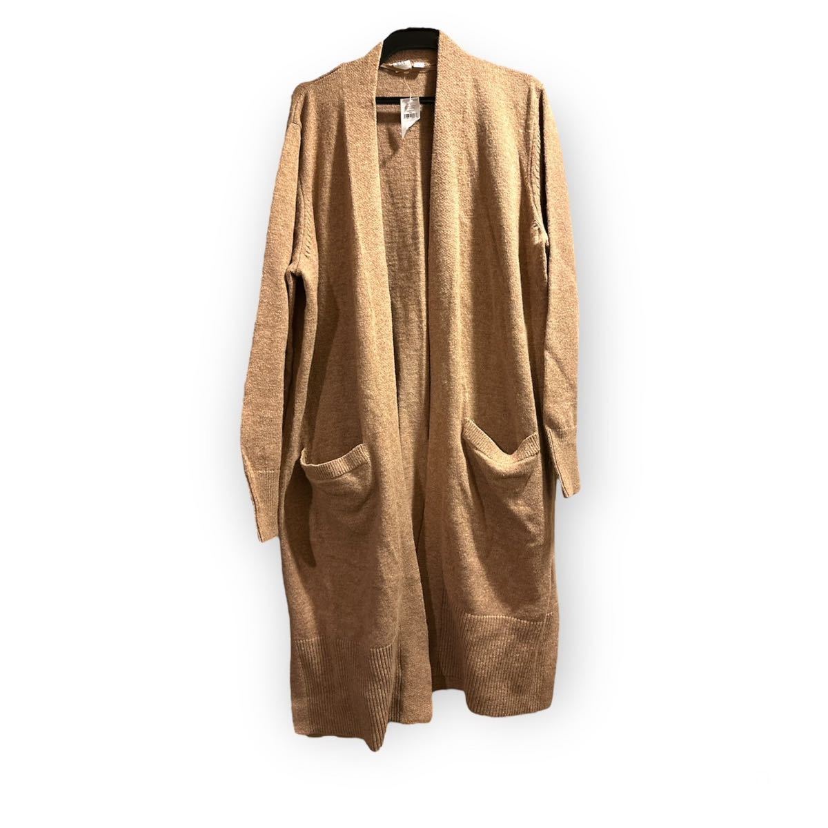 【特価】GAP ロングカーディガン カーディガン ベージュ Lサイズ 新品タグ付き拍卖