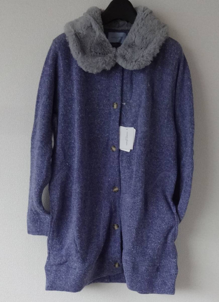 Lサイズ ツモリチサト★ワコール新品ロング丈カーディガン ニット ガウン ローブ セーター ネップコットン前開き KO拍卖