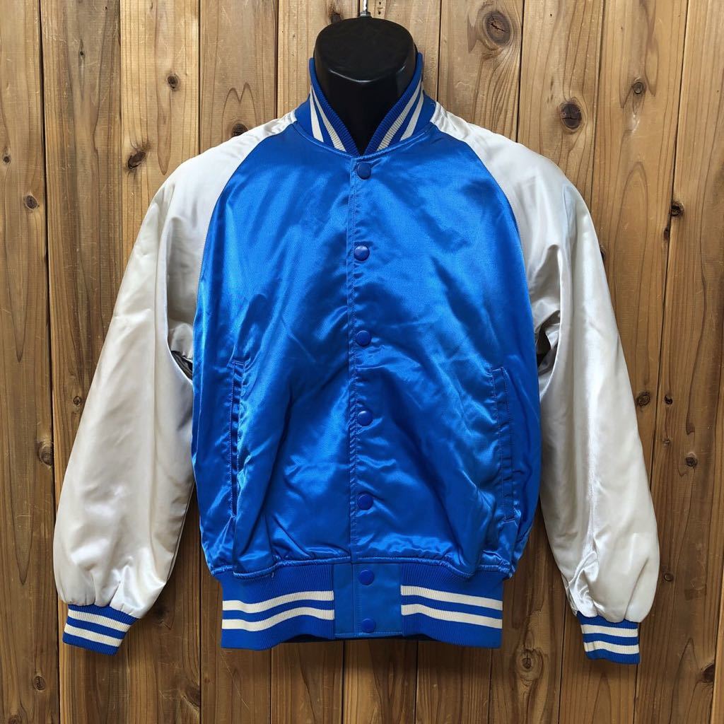 70-80's /THE BEST /DESCENTE メンズS (162-86-72) スタジアムジャンパー スタジャン ナイロンジャケット スポーツ アウター ビンテージ拍卖