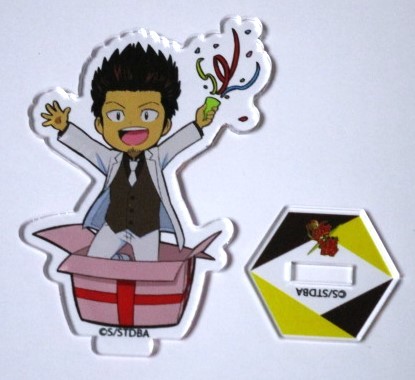 銀魂 J-WORLD 感謝祭 限定 ミニアクリルスタンド 近藤勲 白スーツ SD クラッカー 箱 未使用拍卖