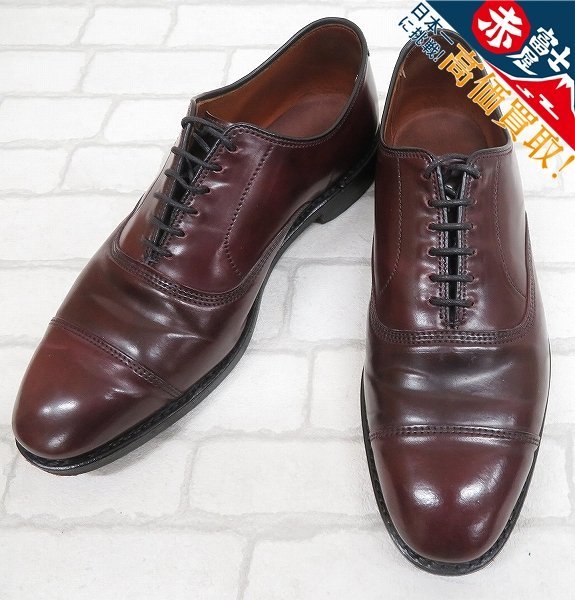 2S7074/Allen Edmonds Park Avenue 46822N アレンエドモンズ パークアベニュー コードバンキャップトゥシューズ 6.5拍卖