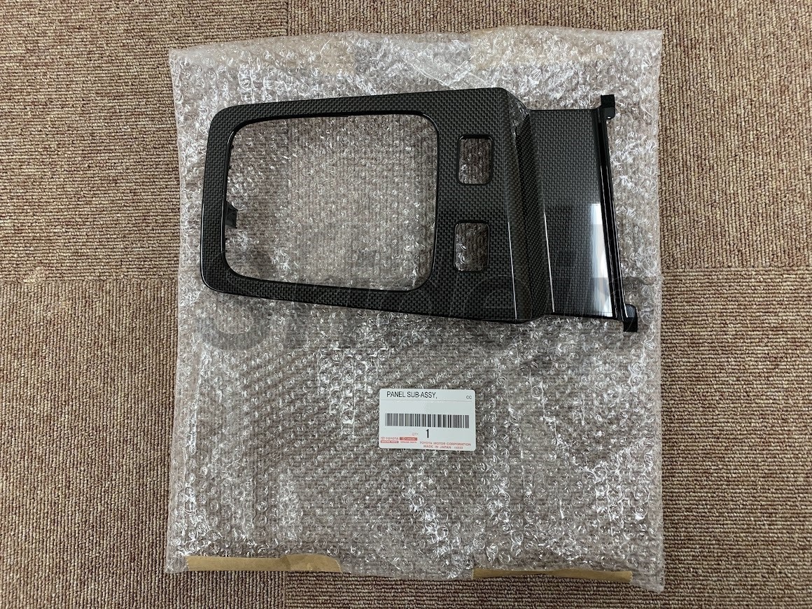 【未使用】トヨタ 純正 JZX100 マーク2 クレスタ チェイサー カーボン調 シフトパネル MT用 マニュアル ツアラーV TOYOTA TOURER V 新品拍卖