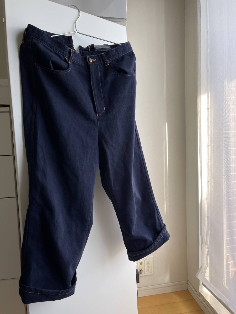 ★tricot COMME des GARCONS 紺のデニムサルエルパンツ / トリコ ジュンヤ拍卖